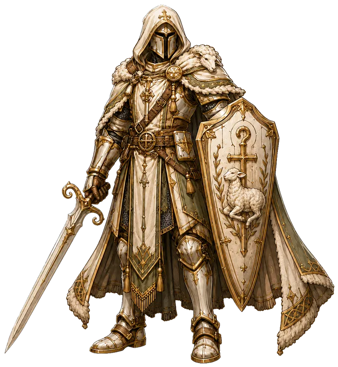 Legendary armored player character