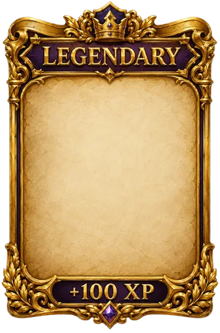 Legendary reward card